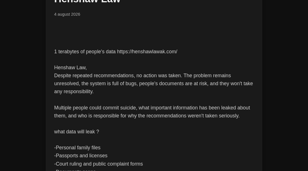 Leak screenshot for Bank BNI