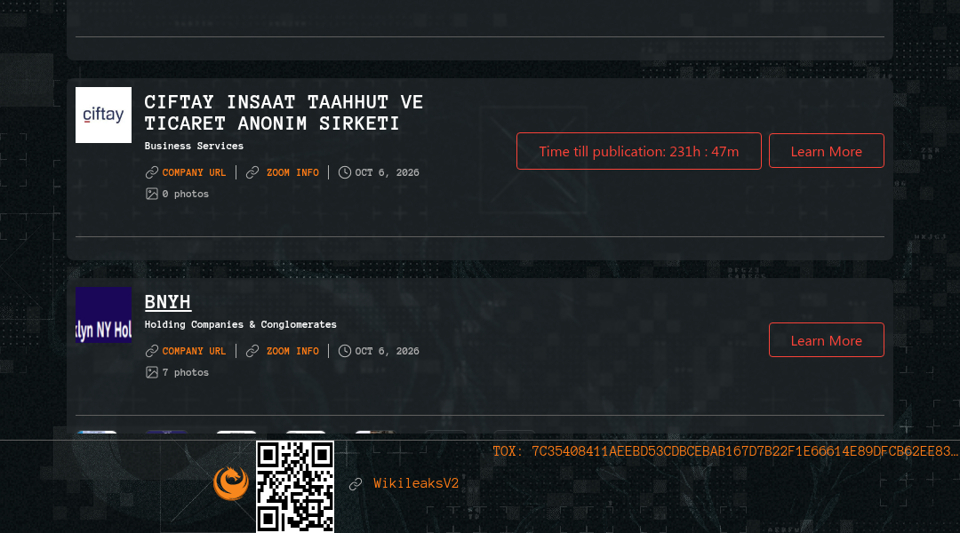 Leak screenshot for Ciftay Insaat Taahhut Ve Ticaret Anonim Sirketi