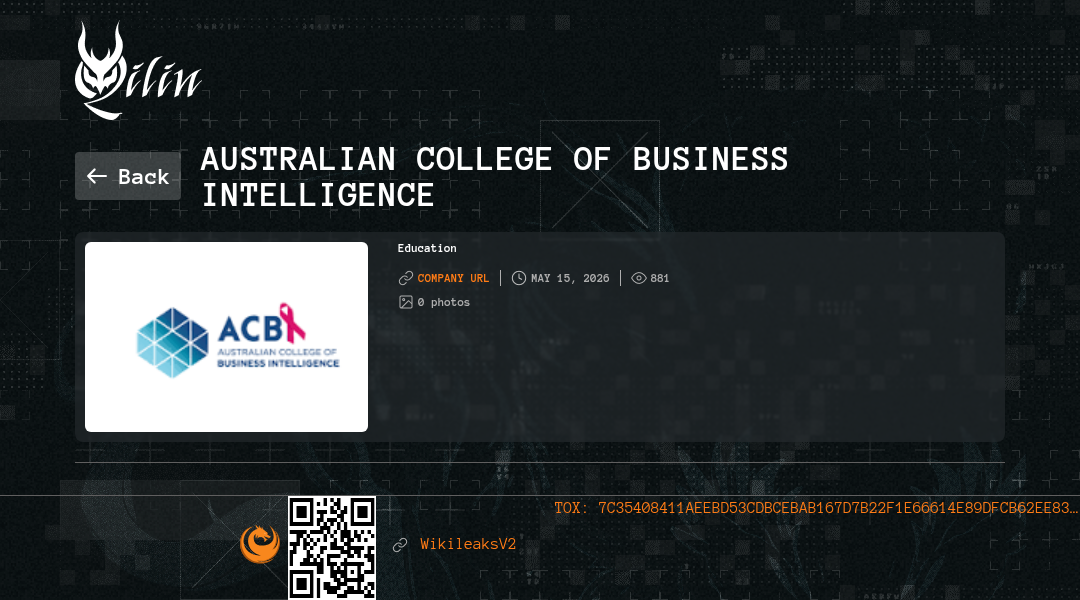Leak screenshot for Australian College of Business Intelligence