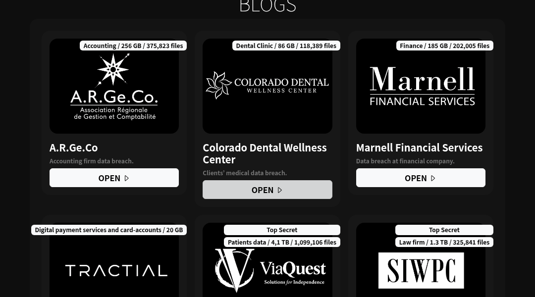 Leak screenshot for L. S. King and Associates