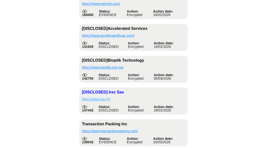 Leak screenshot for REXT Holdings Co., Ltd.