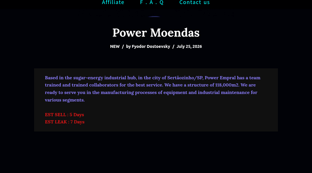 Leak screenshot for Power Moendas