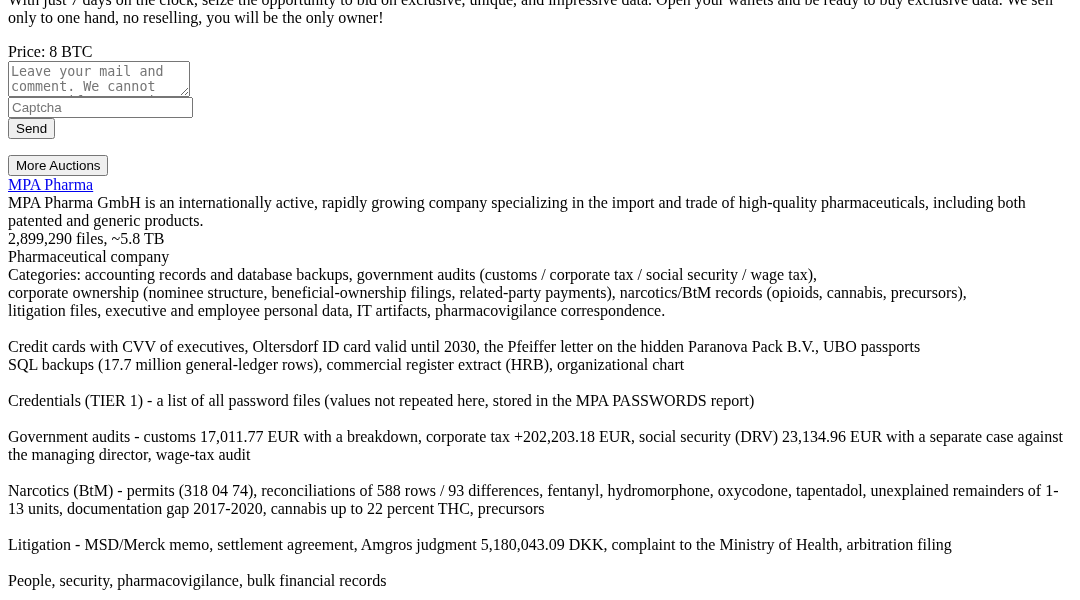 Leak screenshot for Unknown Law Firm (US)