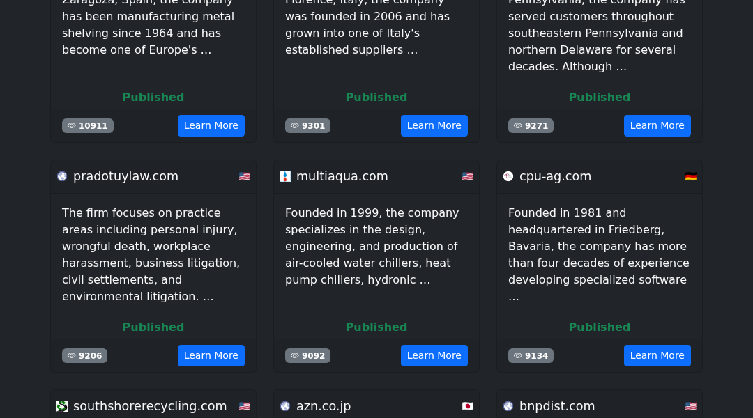 Leak screenshot for Law Firm (Personal Injury/Litigation)