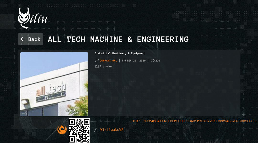 Leak screenshot for All Tech Machine & Engineering