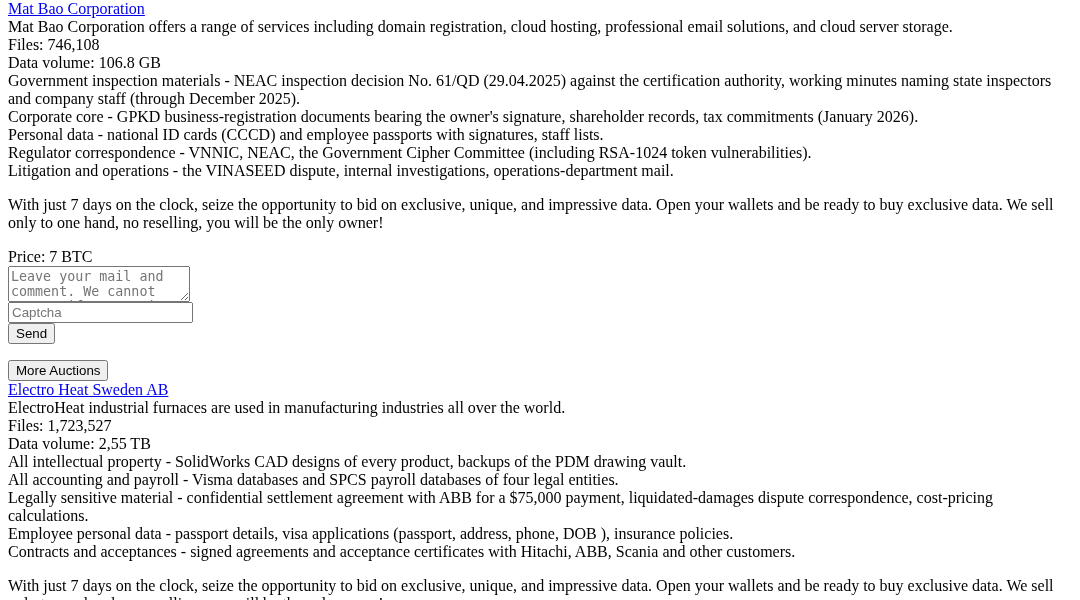 Leak screenshot for Unknown County Government/Health Agency