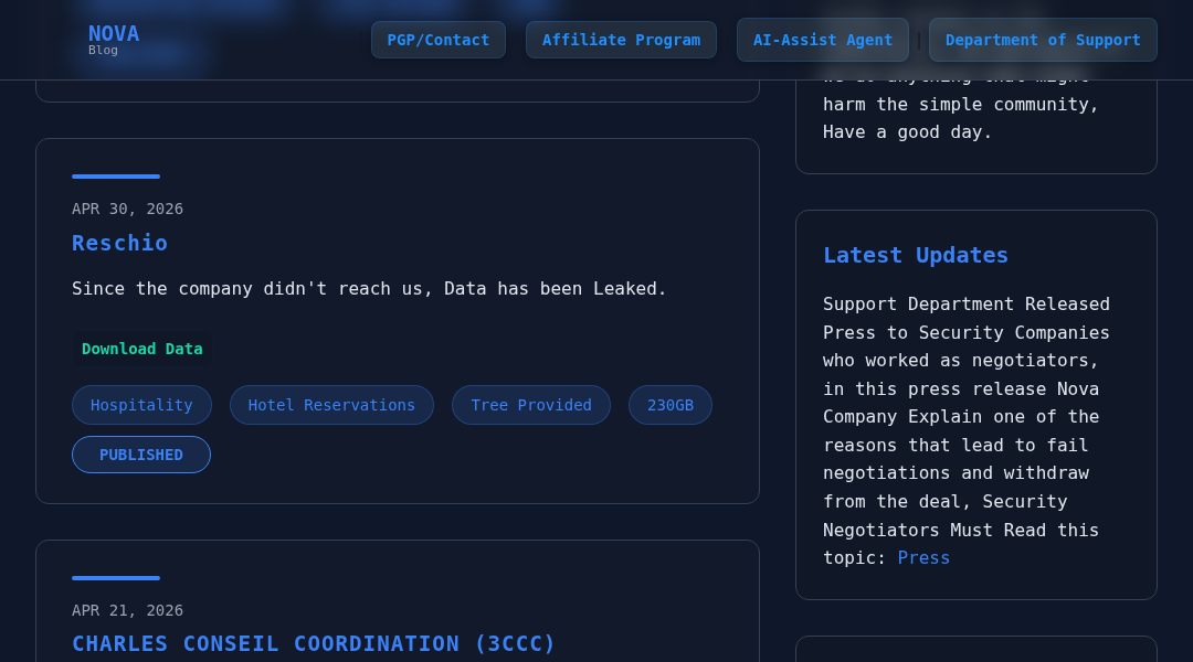 Leak screenshot for VX Case