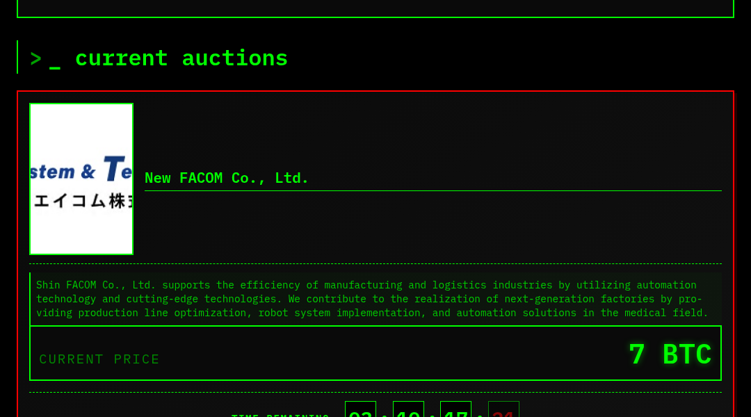 Leak screenshot for Shin FACOM Co., Ltd.