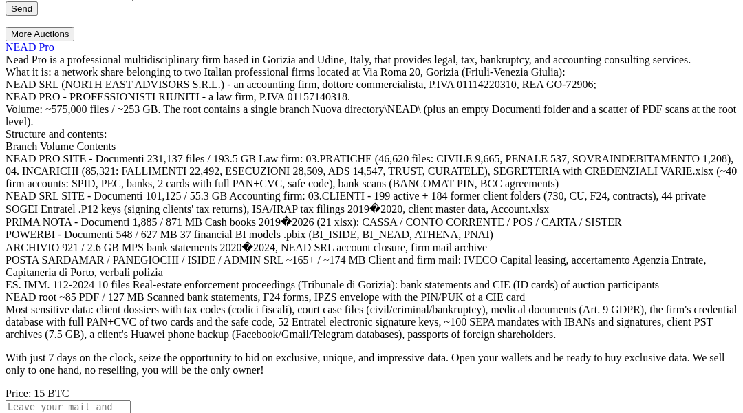 Leak screenshot for Unknown Law Firm (Criminal Defense)
