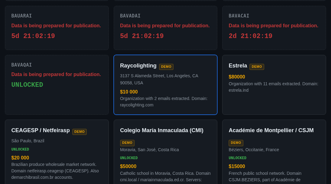 Leak screenshot for Académie de Montpellier / CSJM