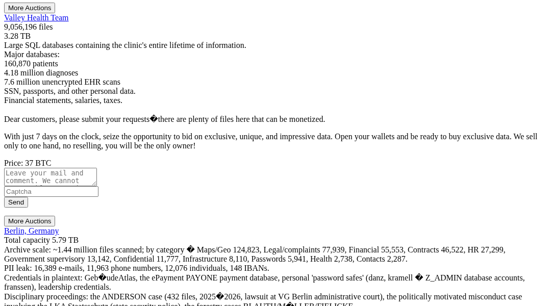 Leak screenshot for Hungarian Clinic (Medical)