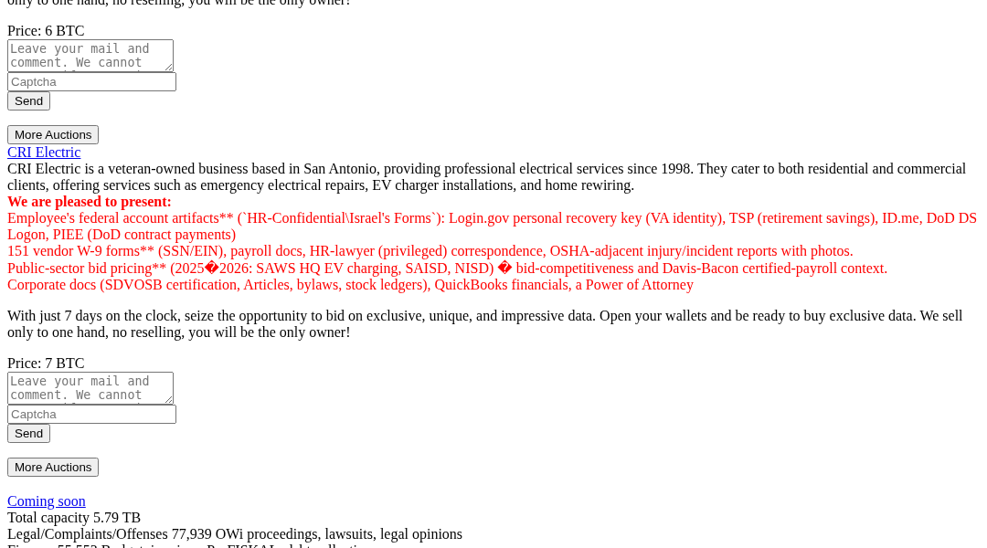 Leak screenshot for Unknown Healthcare Organization