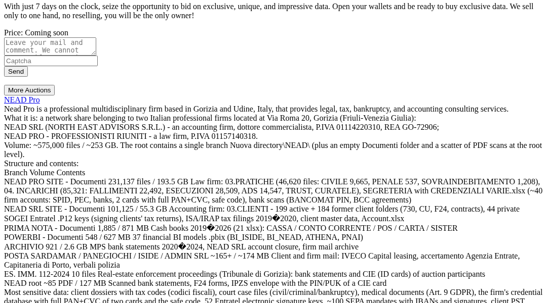 Leak screenshot for Unknown Law Firm (Criminal Defense Practice)