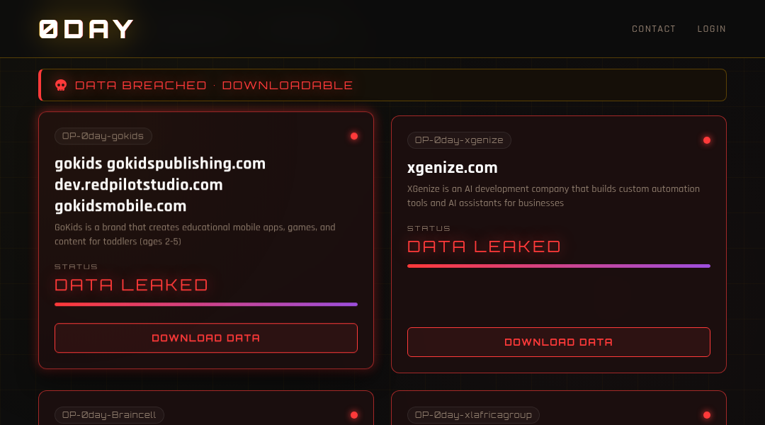Leak screenshot for XL Africa Group