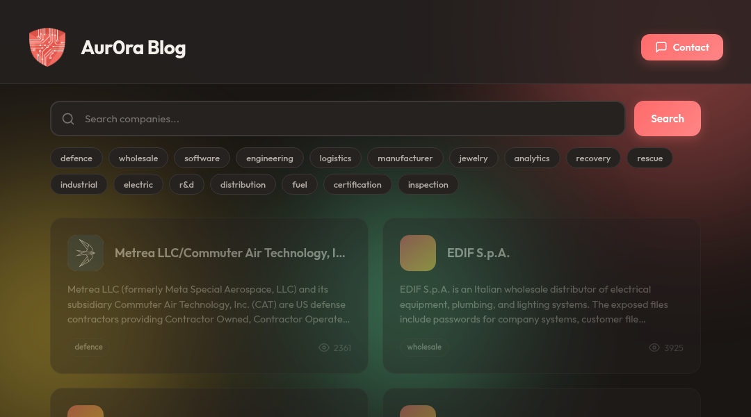 Leak screenshot for Metrea LLC / Commuter Air Technology, Inc.