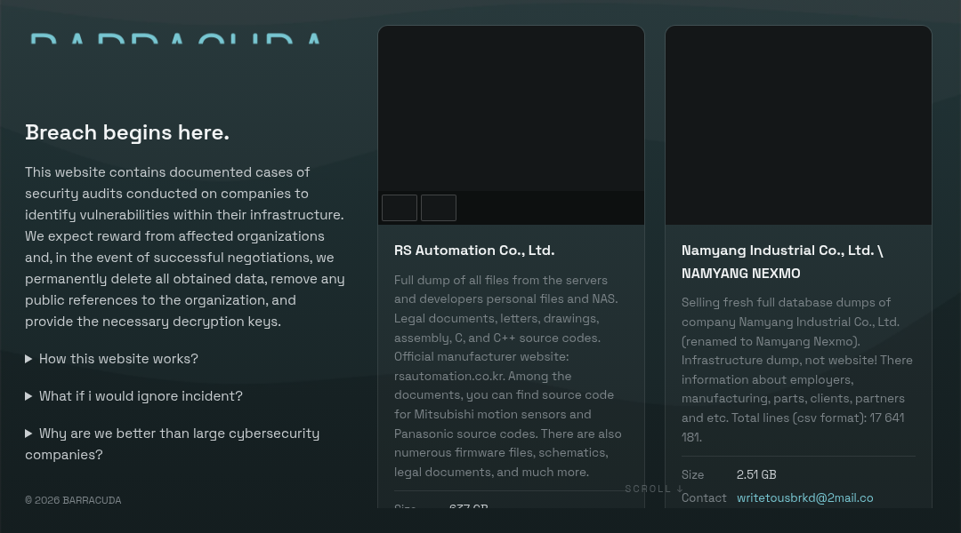 Leak screenshot for RSA Automation