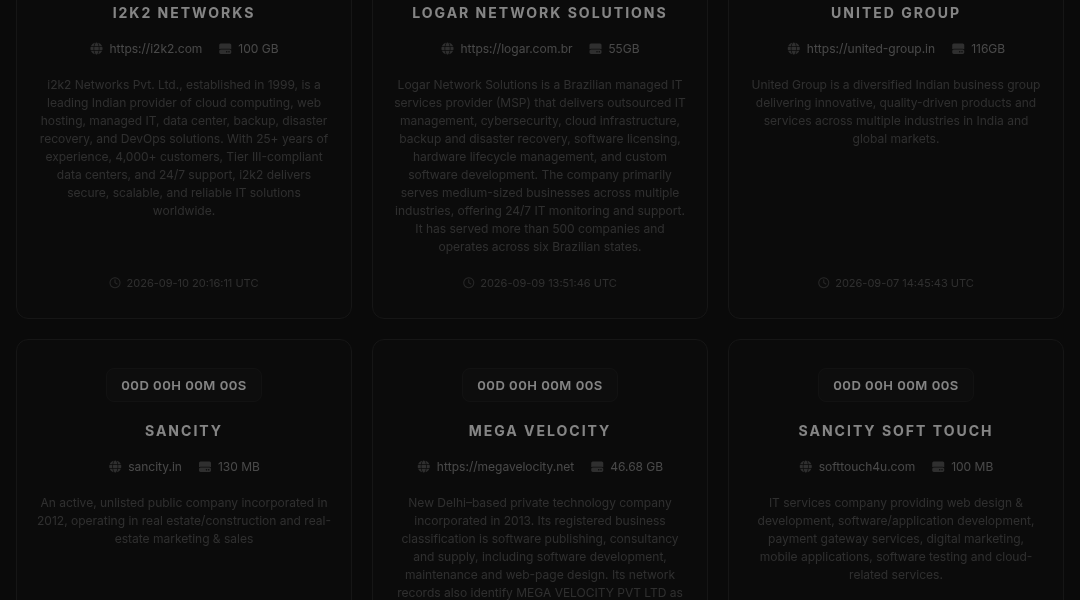 Leak screenshot for Unknown Fabric/Apparel Manufacturer
