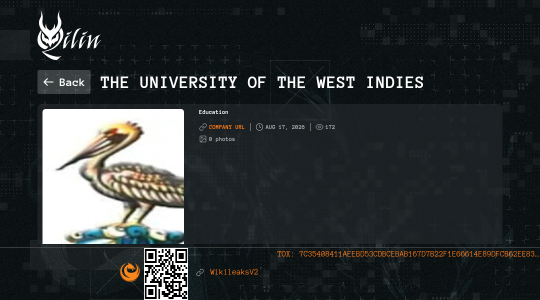 Leak screenshot for The University of the West Indies