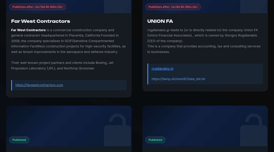 Leak screenshot for Union FA (Union Financial Associates) / rogdianakis.gr