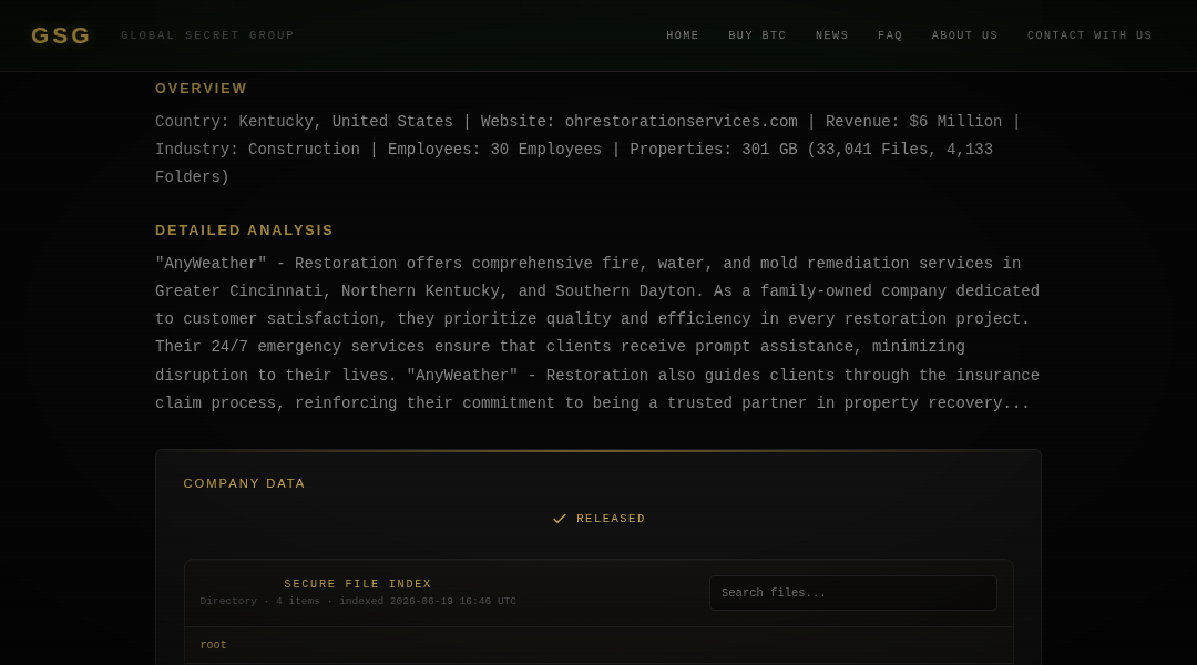 Leak screenshot for AnyWeather Restoration