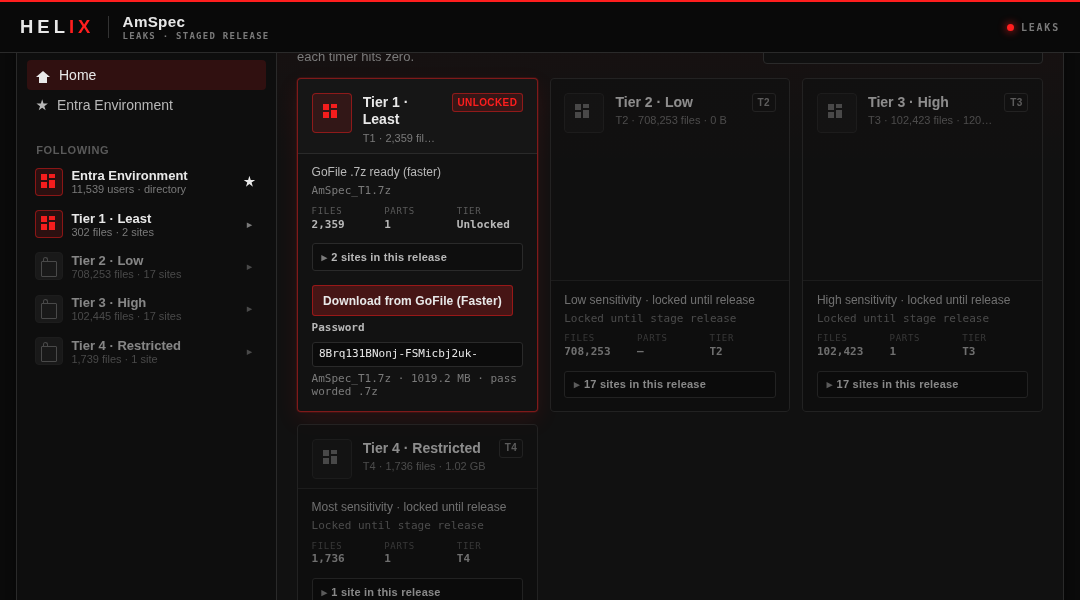 Leak screenshot for AmSpec