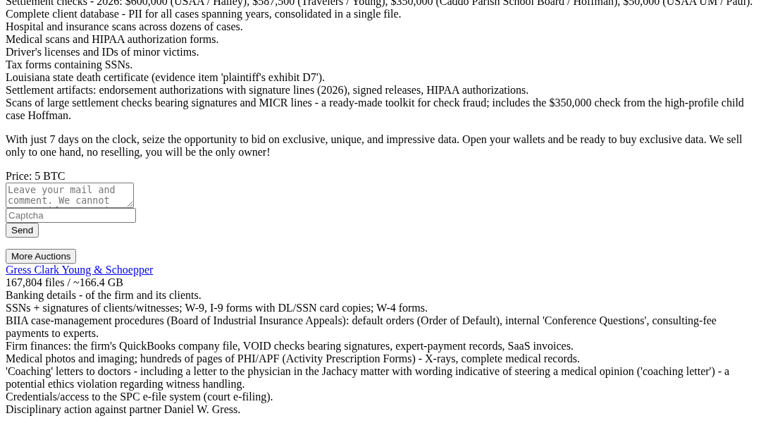 Leak screenshot for Gress Clark Young & Schoepper (second listing)