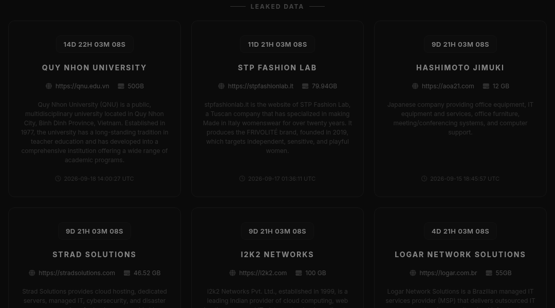 Leak screenshot for Real estate/construction company (New Delhi, 2012)