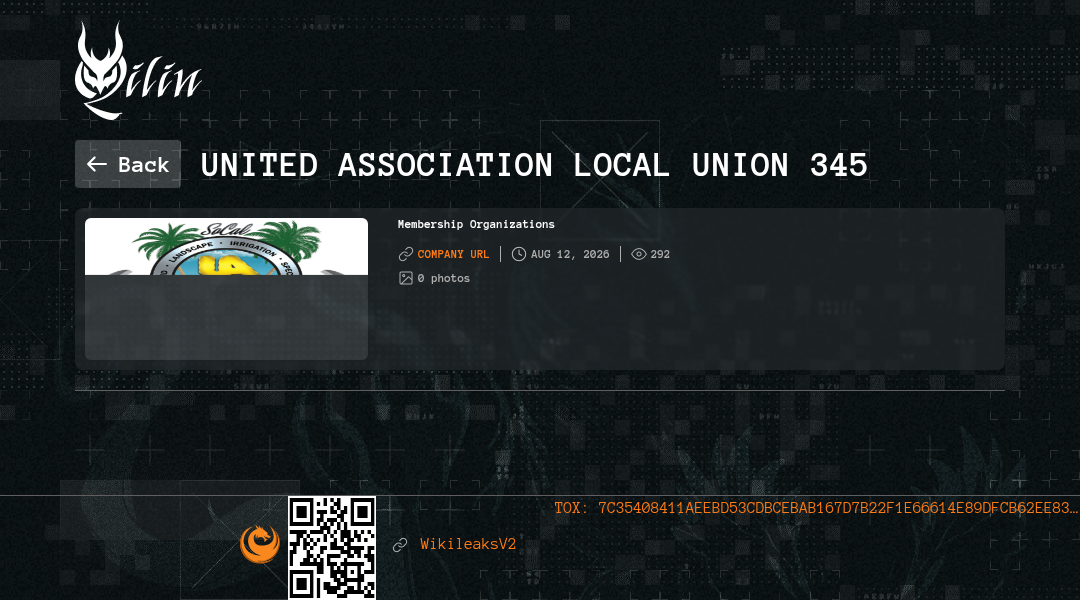 Leak screenshot for United Association Local Union 345