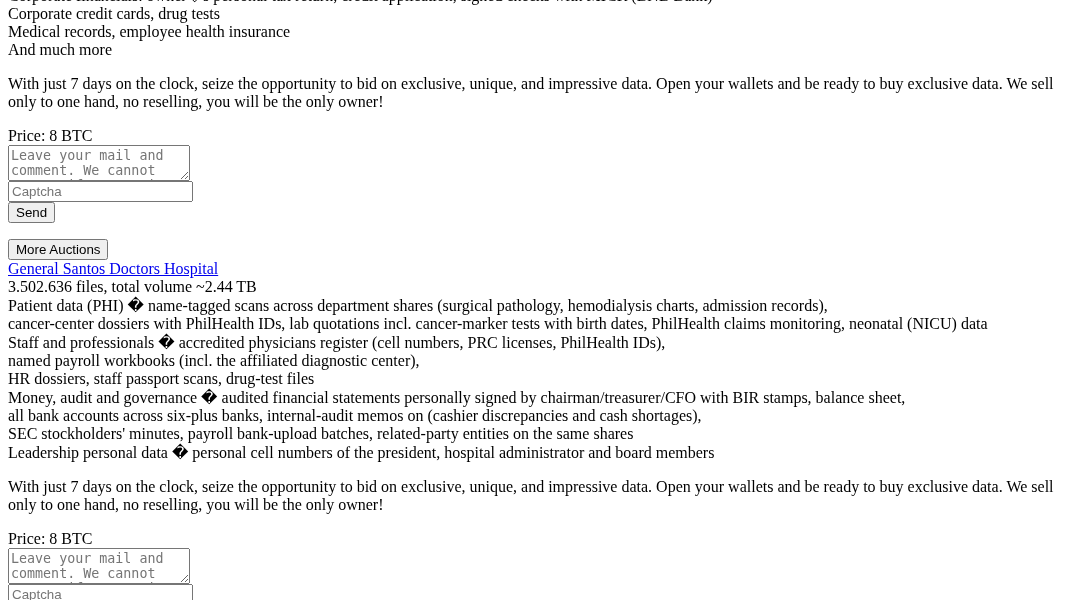 Leak screenshot for Unknown US County/Government Entity