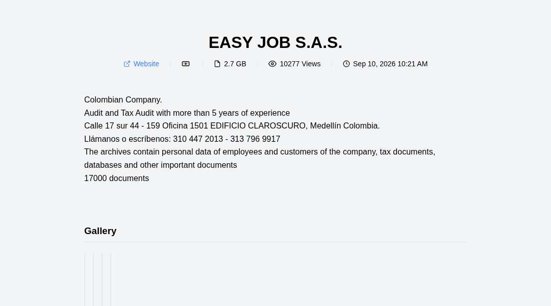 Leak screenshot for Audit and Tax Audit