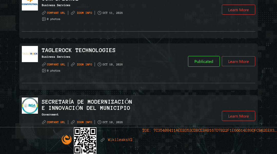 Leak screenshot for Secretaría de Modernización e Innovación del Municipio