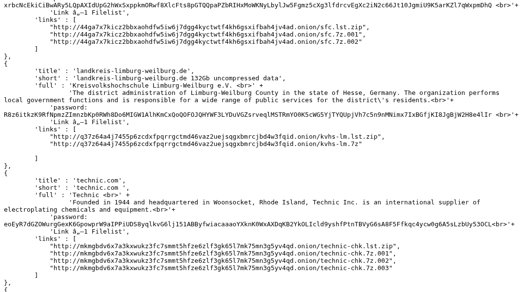 Leak screenshot for Kreisvolkshochschule Limburg-Weilburg