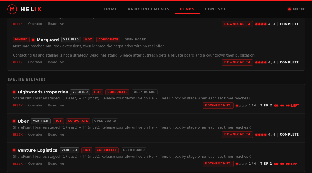Leak screenshot for Unknown (SharePoint T1-T4 staged release #2)