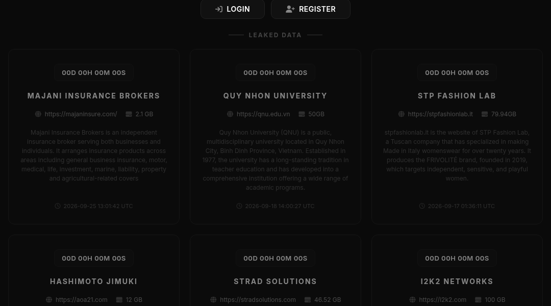 Leak screenshot for Majani Insurance Brokers