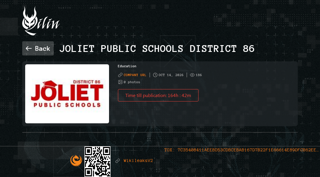 Leak-site post naming Joliet Public Schools District 86