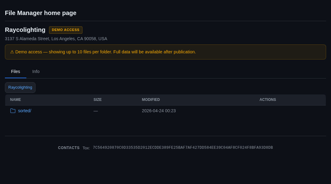 Leak screenshot for 3137 S Alameda Street Los Angeles
