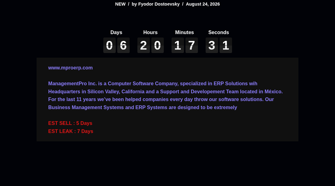 Leak screenshot for ManagementPro