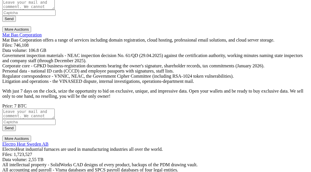 Leak screenshot for Unknown County/Healthcare Entity