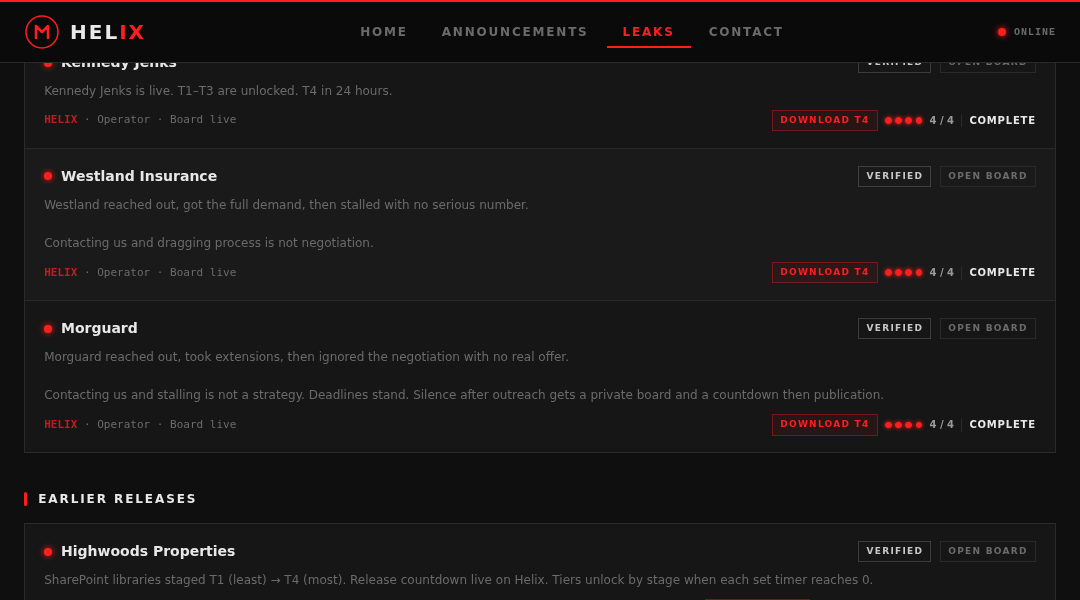 Leak screenshot for Delek US